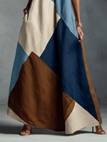 Beige, Blue And Brown