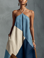 Beige, Blue And Brown
