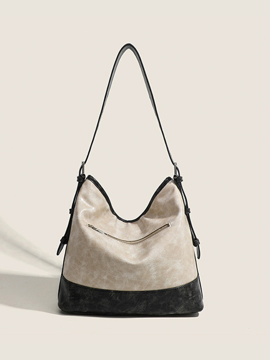 Women's Fashionable Color-block Handbag