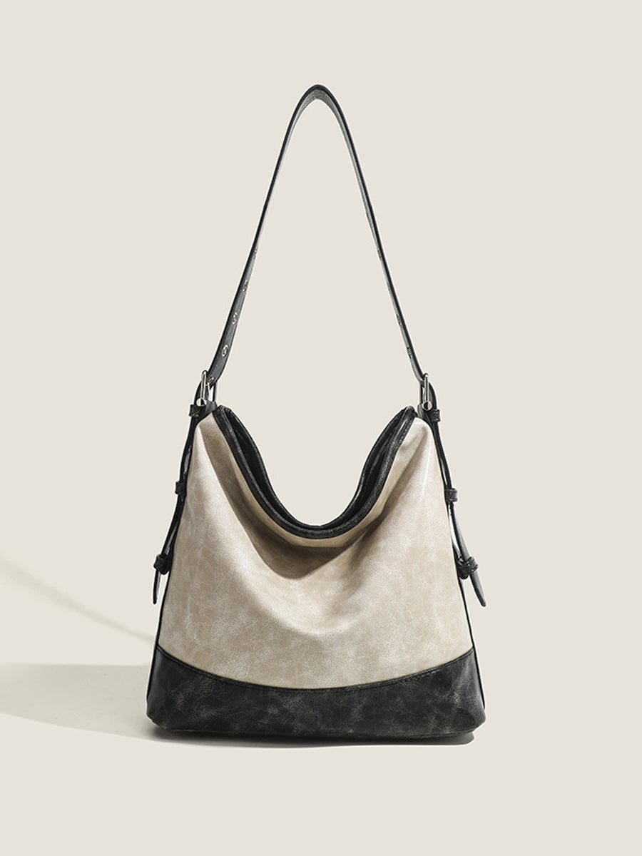 Women's Fashionable Color-block Handbag