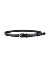 Women's Brown Classic Faux Leather Gold - Buckle Belt