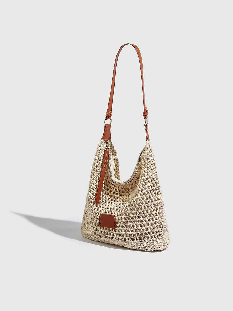 Women's Woven Hollow Bag Beach Bag Shoulder Bag