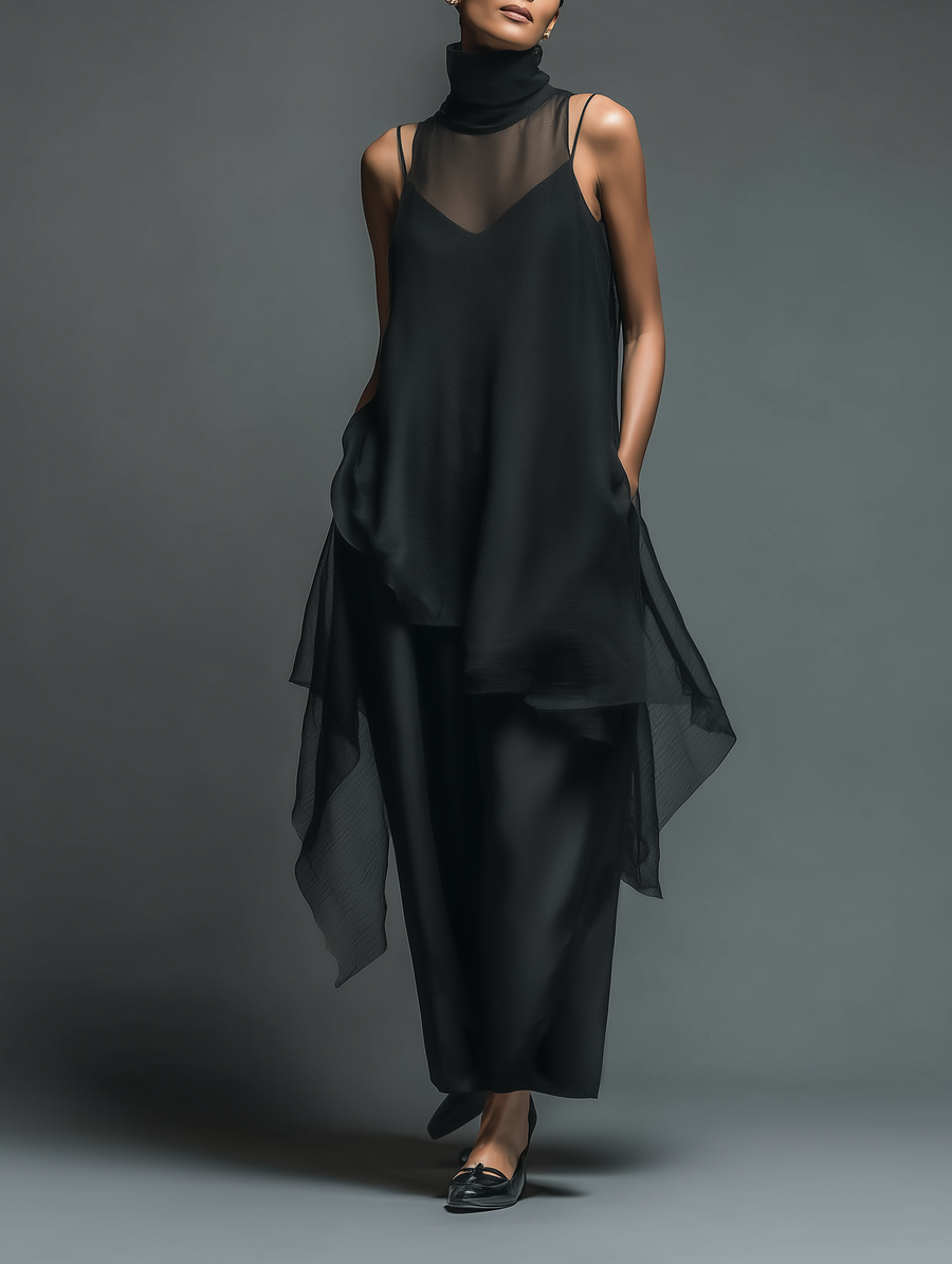 Ethereal Layered Slip Maxi Dress