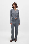 Low-waisted suit trousers